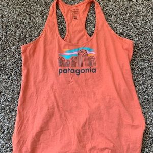 Patagonia Orange Sleeveless Top
